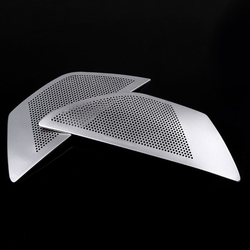2Pcs Aluminum alloy Door Stereo Speaker Cover Trim For BMW 5 Series f10 520 525li 528 Car Styling Accessories