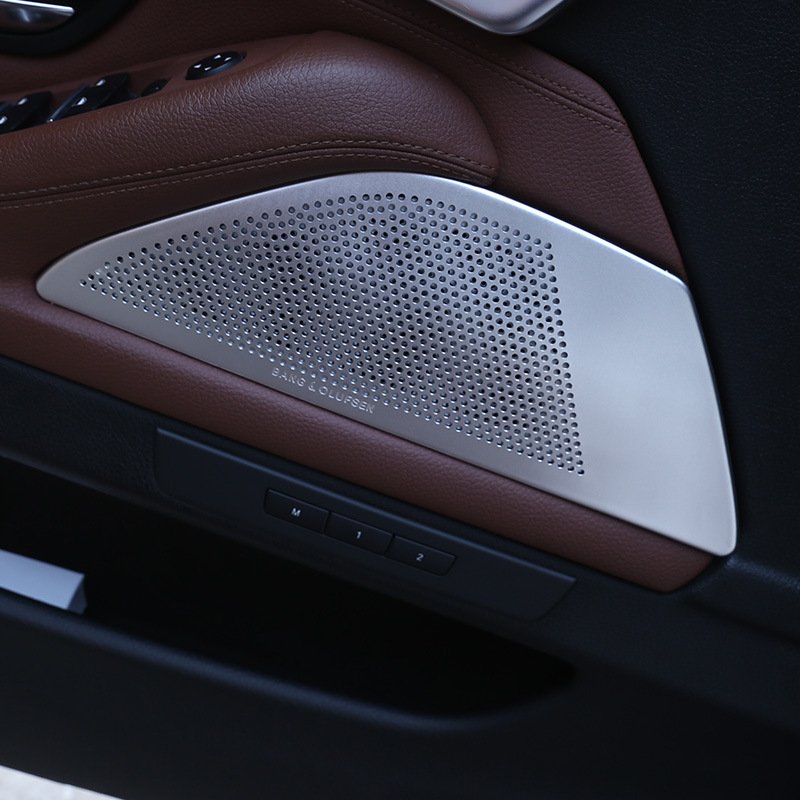 2Pcs Aluminum alloy Door Stereo Speaker Cover Trim For BMW 5 Series f10 520 525li 528 Car Styling Accessories