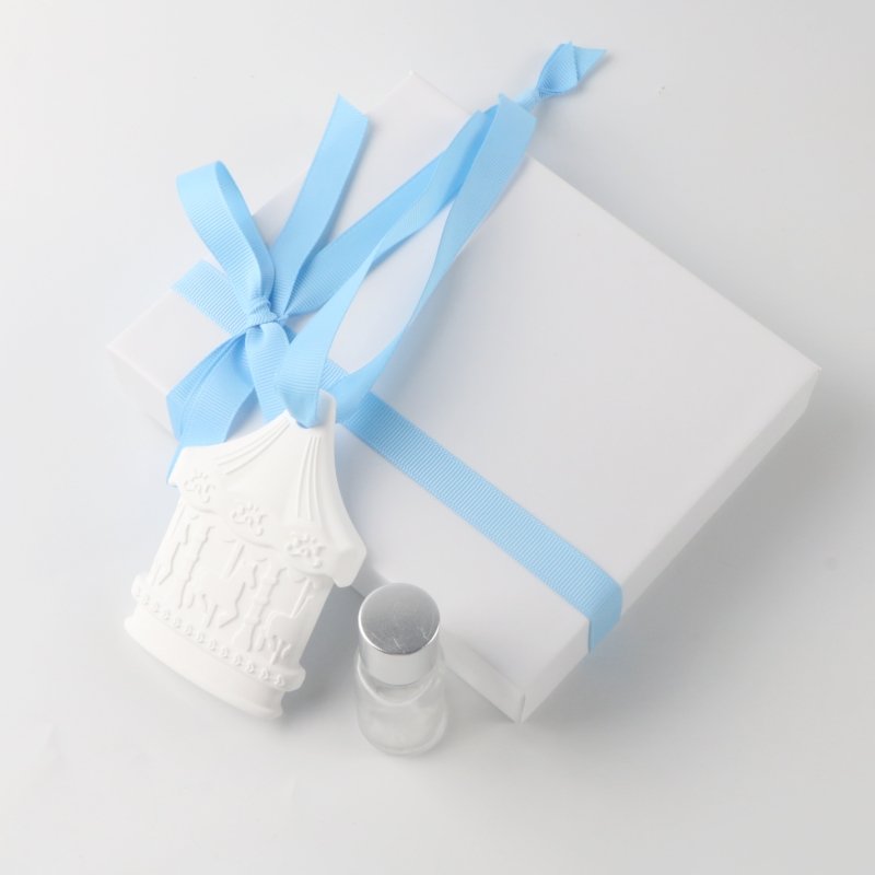 FinRu Gift Box Pendant Incense Stone Air Freshener Hanging Room decoration Ceramic Fragrance car air freshener pendant