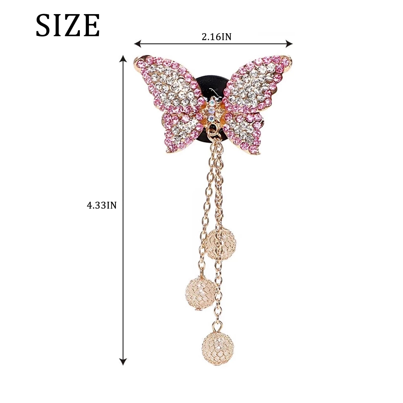 ODM/OEM Butterfly Tassel Pearl Car Vent Air Freshener Car Air Freshener Air Outlet Conditioning Fashionable