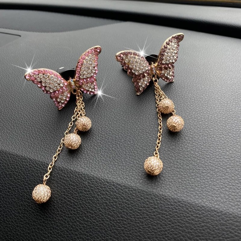 ODM/OEM Butterfly Tassel Pearl Car Vent Air Freshener Car Air Freshener Air Outlet Conditioning Fashionable