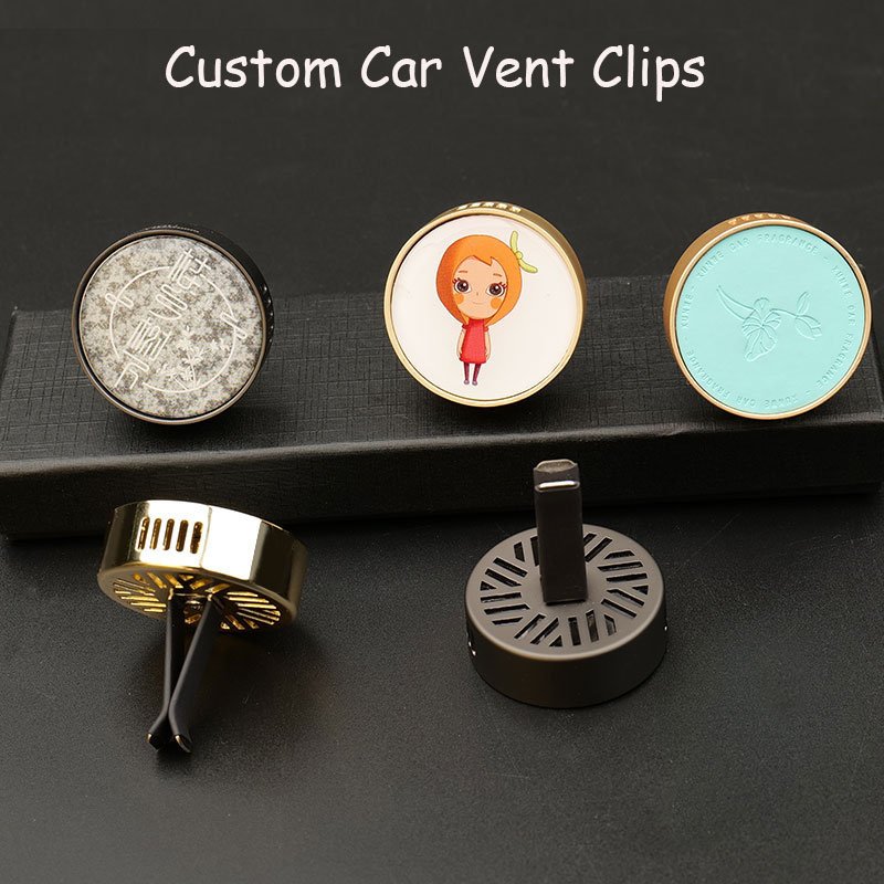 Custom Logo Wholesale Luxury Interior Vehicle Perfume Diffuser Vent Clip Smell Diffuser Custom Car Air Freshener for Cars
