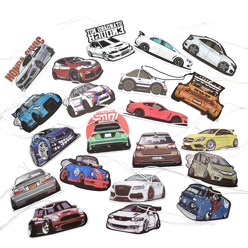 Santo Customized Hanging Paper Car Air Freshener Custom Paper Hanging Car Air Freshener Wholesale