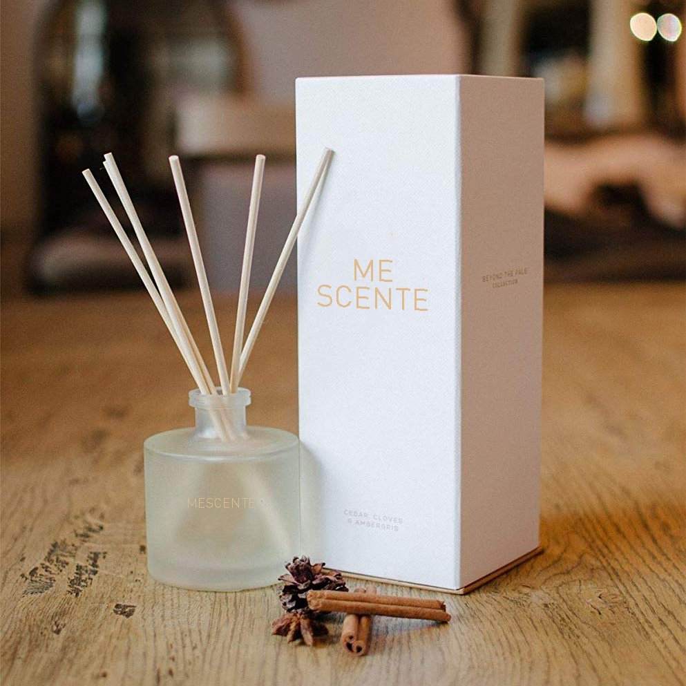 Mescente private label essential oil reed diffuser, reed diffuser gift set