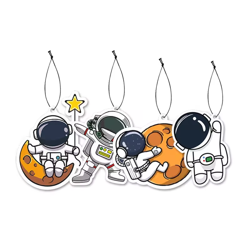 Upscale Double Sides Hanging Cute Paper Card cartoon Car Air Freshener With Different Shape And Scents