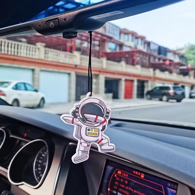 Upscale Double Sides Hanging Cute Paper Card cartoon Car Air Freshener With Different Shape And Scents