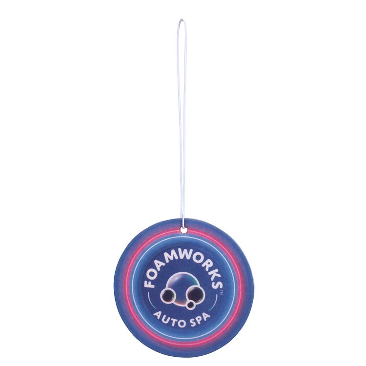 Shape Car Perfume Freshener Both Sides Printed Ambient Lighting Featuring Apple Lemon Lily Jasmine Lavender Ocean Colognes Paper