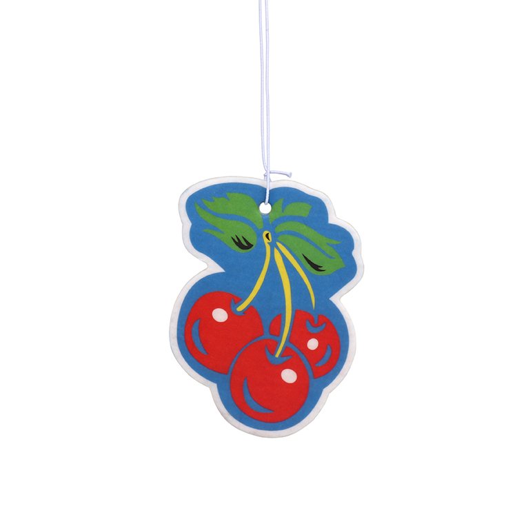 Shape Car Perfume Freshener Both Sides Printed Ambient Lighting Featuring Apple Lemon Lily Jasmine Lavender Ocean Colognes Paper