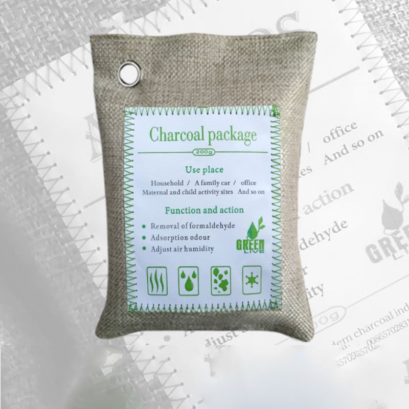 Natural Bamboo Charcoal Air Purifying Bags Activated Charcoal Odor Absorber Moisture Odor Eliminator Car interior accessories