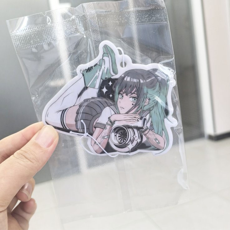Factory price die cut any shape paper air freshener hanging long lasting paper sexy car girls air freshener
