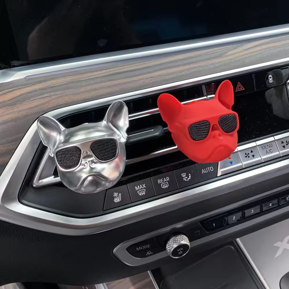 creative bulldog car perfume fragrance diffuser air fresheners clip auto vents scent perfume gifts box decor auto accessories