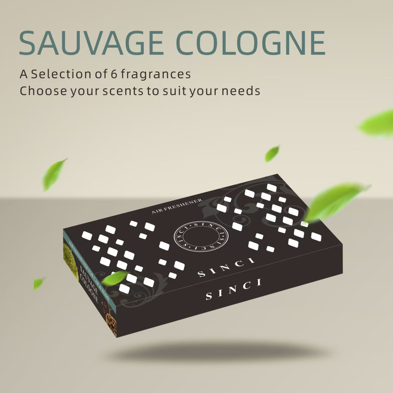 Natural Solid Sauge Cologne Air Fresheners Modern Luxury Portable Car Perfume Bottle with Lasting Fragrance