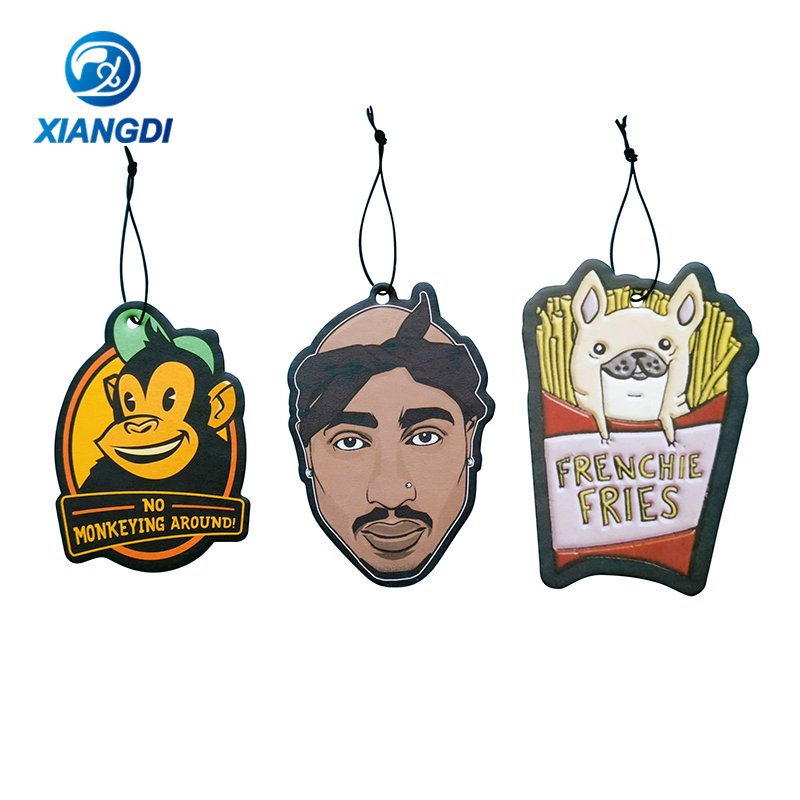 Wholesale Custom Design Paper Perfume bottle shape car air freshener Newly arrived custom Air Freshener