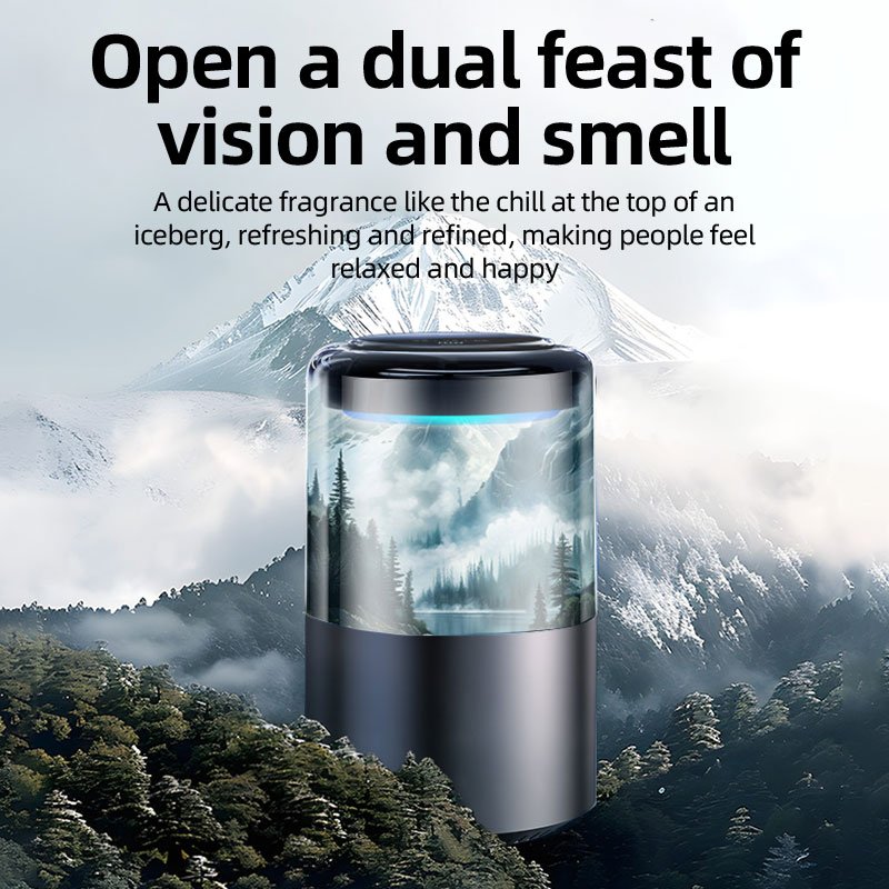 Modern Luxury Air Freshener for Home & Car Intelligent Aromatherapy Perfume Vent Rose Fragrance Cloud Mist Effect Cologne Scent