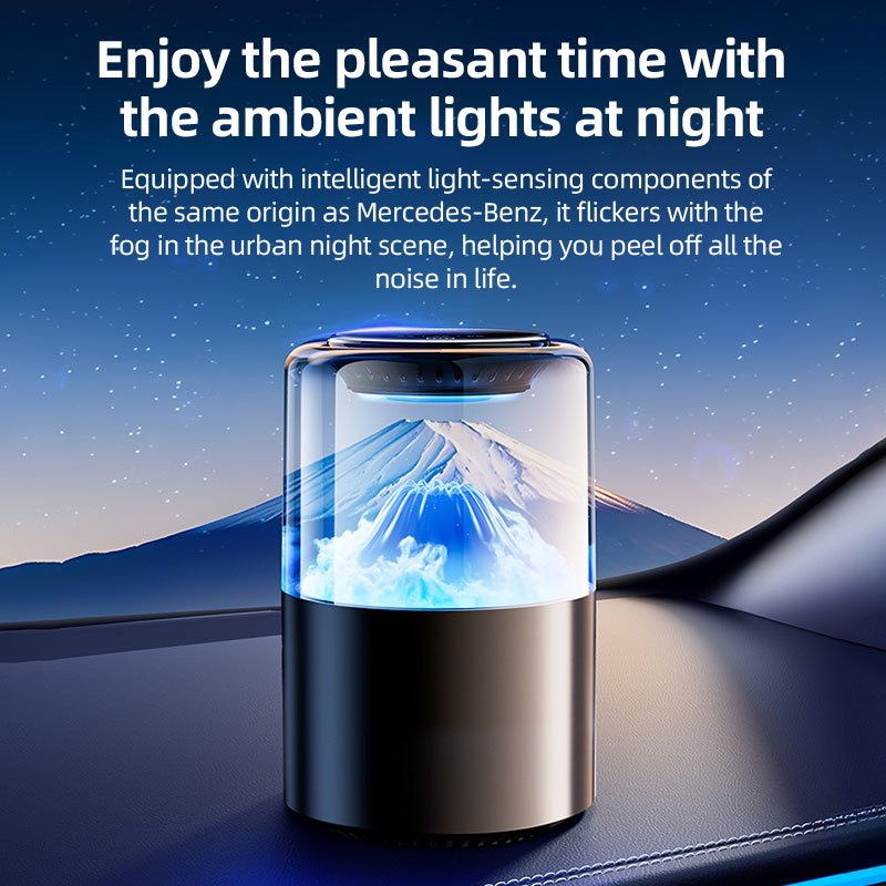 Modern Luxury Air Freshener for Home & Car Intelligent Aromatherapy Perfume Vent Rose Fragrance Cloud Mist Effect Cologne Scent