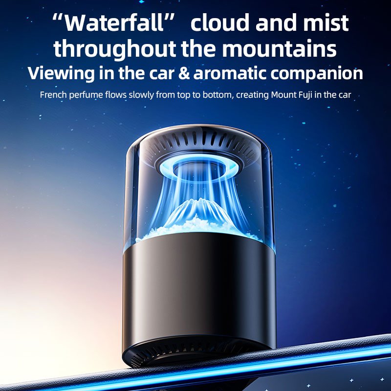 Modern Luxury Air Freshener for Home & Car Intelligent Aromatherapy Perfume Vent Rose Fragrance Cloud Mist Effect Cologne Scent