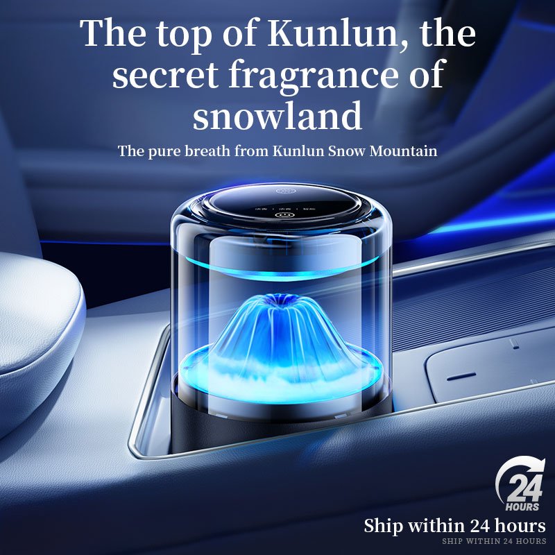 Modern Luxury Air Freshener for Home & Car Intelligent Aromatherapy Perfume Vent Rose Fragrance Cloud Mist Effect Cologne Scent