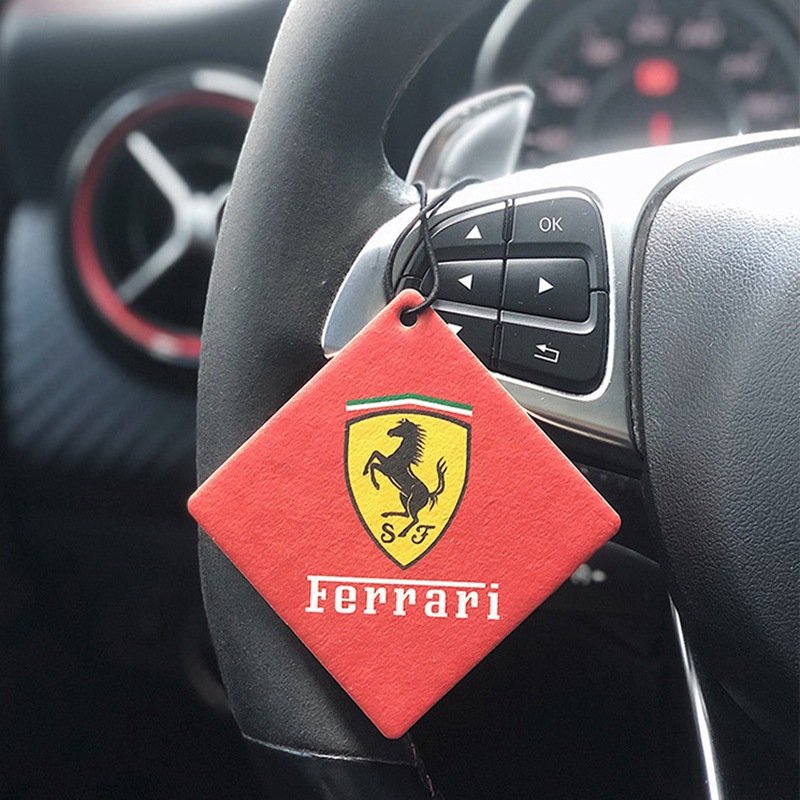 Custom Car Air Freshener Perfume Essential Oil for Auto Car Hanging Air Freshener Cotton Paper Customized Shape and Scents