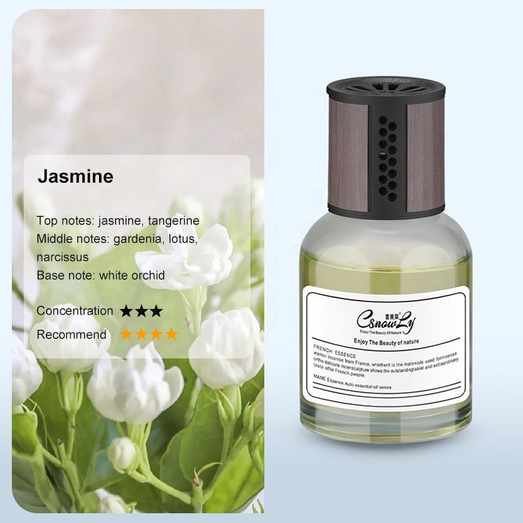 Large Capacity Custom Auto Decoration Dashboard Fragrance Glass Perfume Diffuser Holder Air Freshener Car Perfume