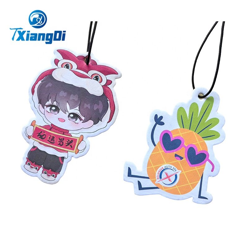Custom LOGO Printing car freshener design air freshener customized paper car air freshener