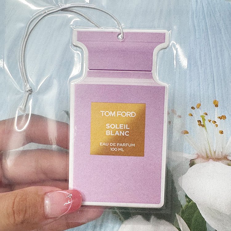 Popular perfume bottle design freshener hot sale brand scent hanging paper custom car air freshener