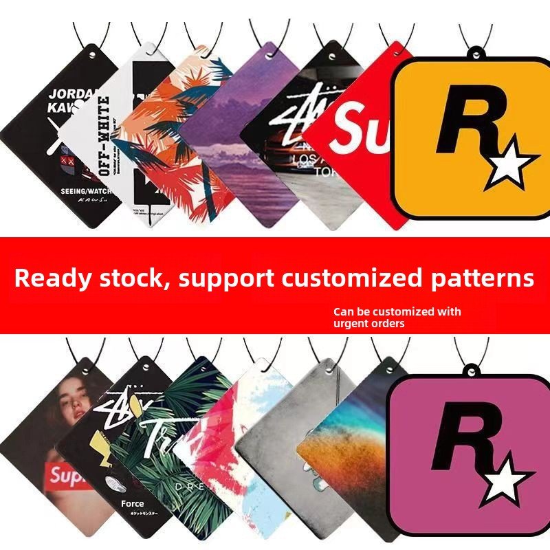 Personalized Car Freshener Scented Tablets Essential Oil Aromatherapy Deodorant Pendants Providing Fresh Invigorating Fragrance
