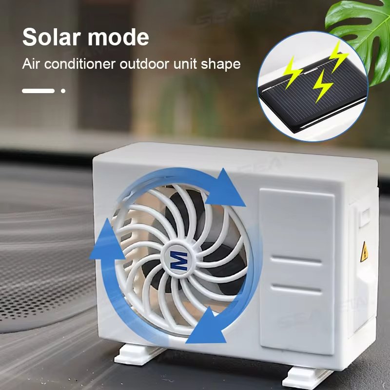 Car Perfume Diffuser Solar Mini Air Conditioner Decorative Air Freshener Air Outlet Car Aromatherapy Fragrance Tablet