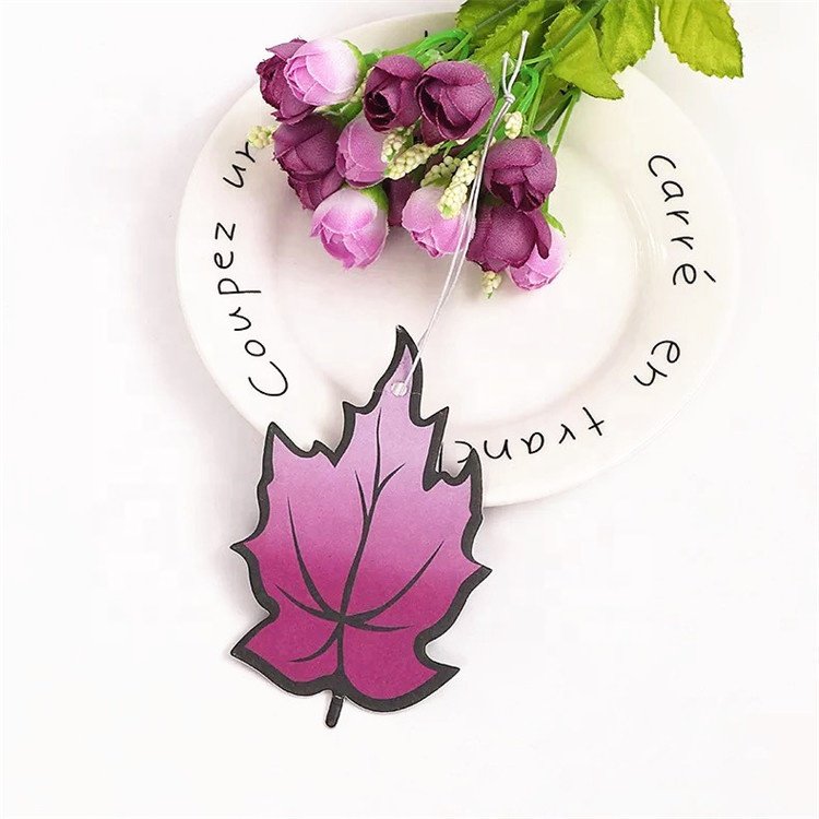 Custom Tree Leaf Shape Design All Scents Hanging Paper Car Air Freshener