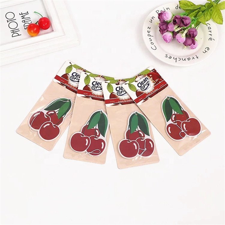 Custom Tree Leaf Shape Design All Scents Hanging Paper Car Air Freshener