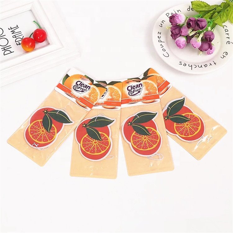 Custom Tree Leaf Shape Design All Scents Hanging Paper Car Air Freshener