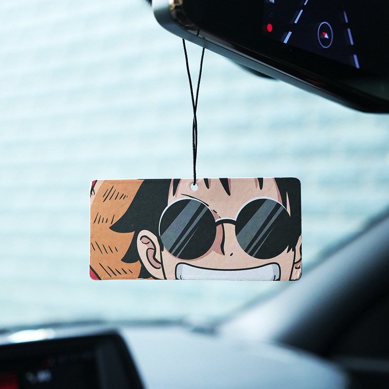 Hot sale long lasting smells custom print freshener custom anime design absorbent paper hanging air freshener