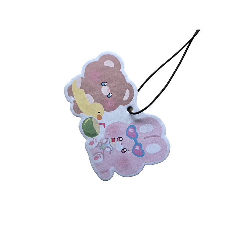 Wholesale Paper Customized promotional shaped hanging paper car air freshener