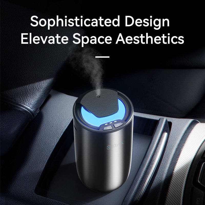 SCENTA Luxury Portable Perfume Car Fragrance Diffuser with Ambient Light,Custom Perfume Essential Oil Scent Car Air Freshener