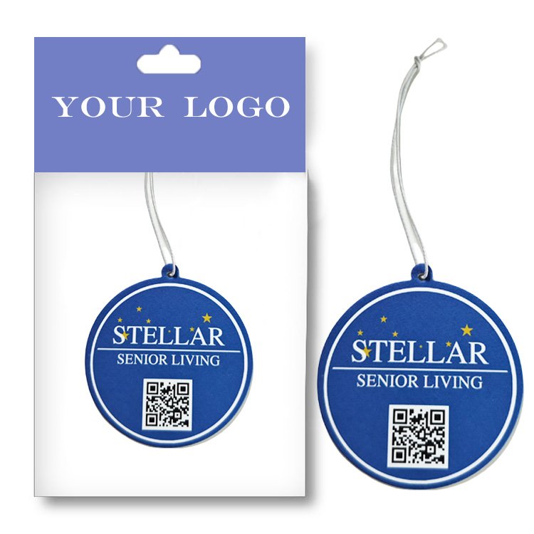 Boce Custom Logo And Design Strong Scent Customized Logo Paper Car Air Fragrance Air Freshener Luxury Car Air Freshener