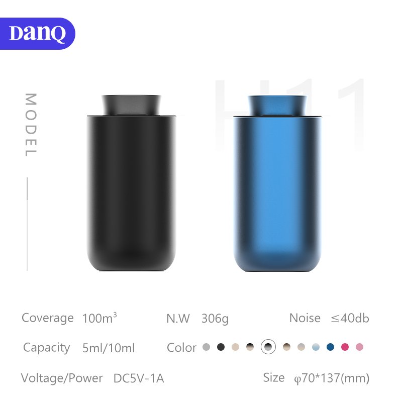Danq Electric Smart Car Air Purification Perfume Aroma Oil Diffuser Mini