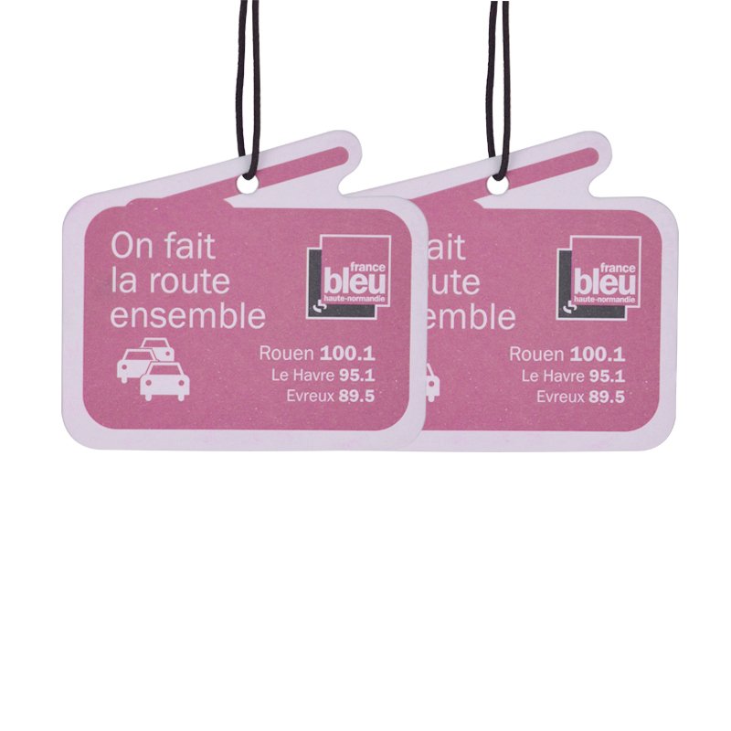 Factory Wholesale Custom Hanging Different Perfume Car Accessories Air Freshener Paper Car Custom