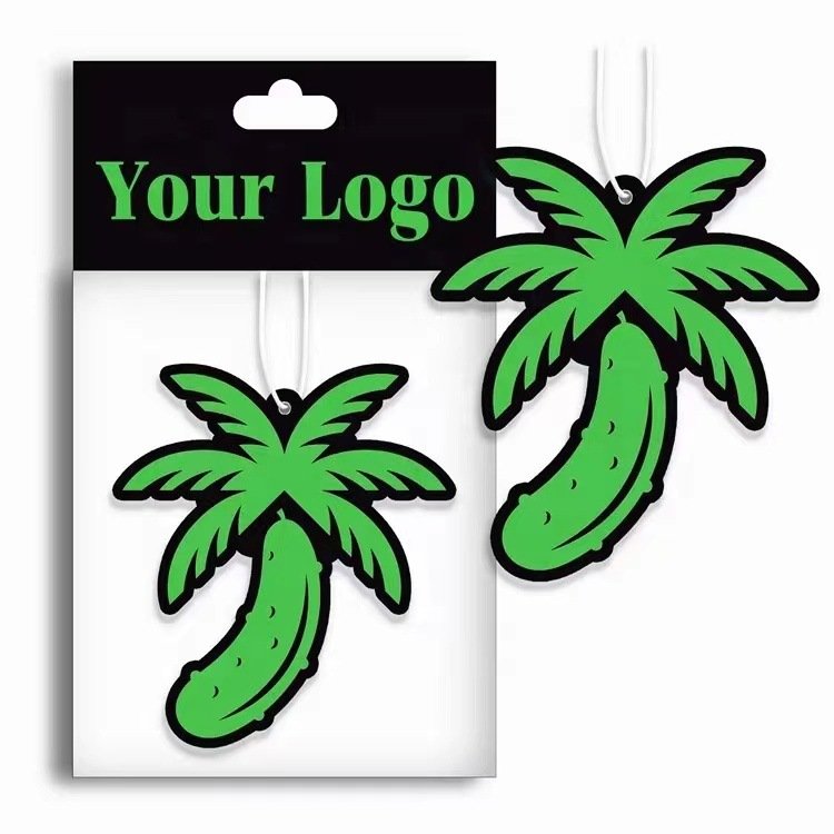 Promotional double side print hanging air freshener custom smell/scentless car air freshener paper