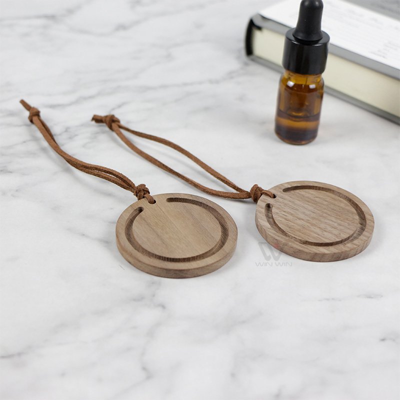 Wood car scent diffuser air freshener custom logo car vent clip hanging scented slice for car drawer closet