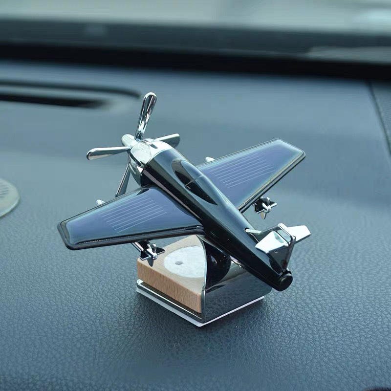 Car Vehicle Perfume Bottle Gragrance Aromatherapy Aircraft Decoration Solar Energy Automatic Rotating Car Aromatherapy