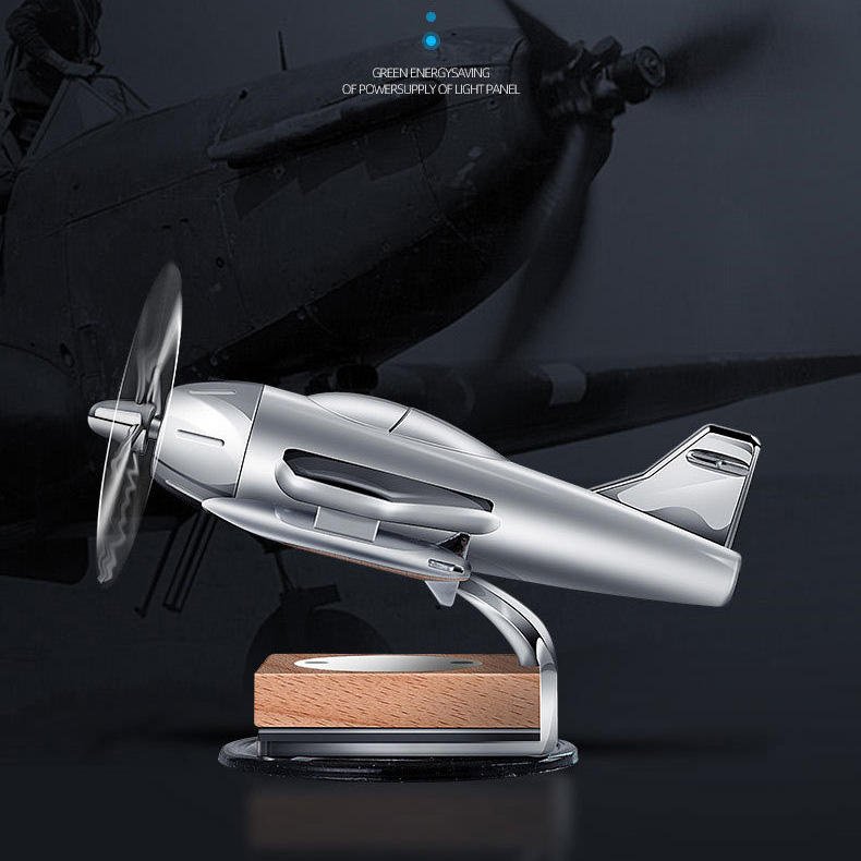 Car Vehicle Perfume Bottle Gragrance Aromatherapy Aircraft Decoration Solar Energy Automatic Rotating Car Aromatherapy