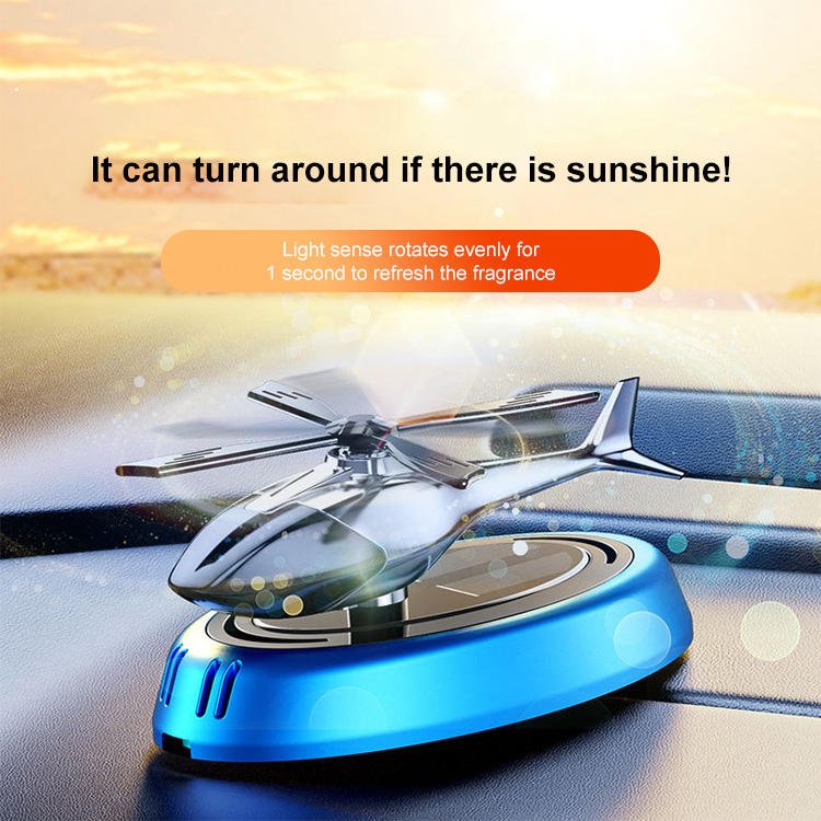 Wholesale car perfume solar helicopter decoration car perfume