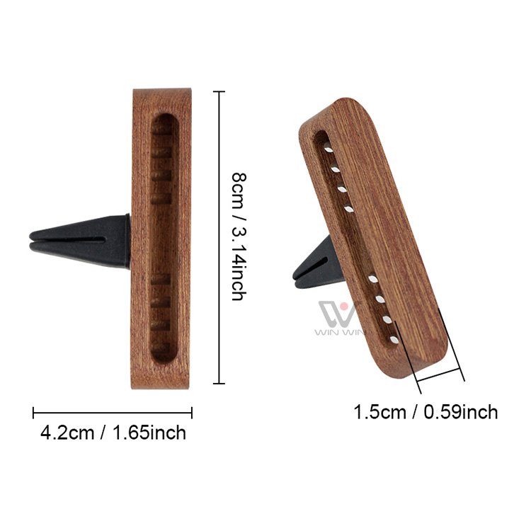 Factory Direct Oem Accept Funny Fragrance Wood Car Freshener Clip Long Lasting Perfume Aromatherapy Car Vent Wooden Air Diffuser