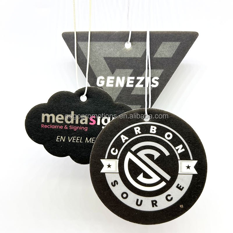 High quality Customized shaped air freshener car custom aroma car hanging paper air fresheners