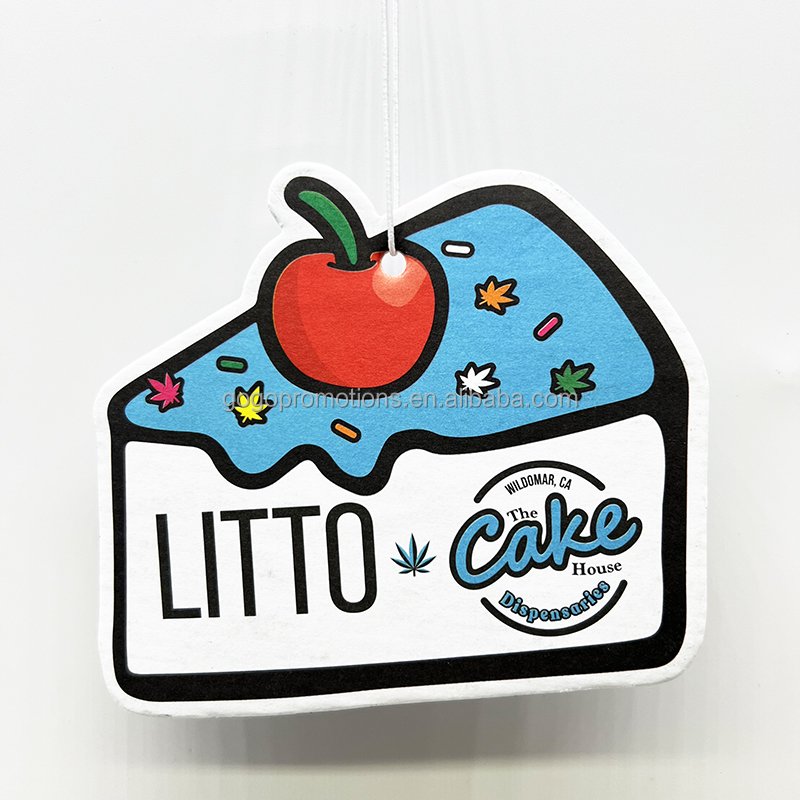 High quality Customized shaped air freshener car custom aroma car hanging paper air fresheners