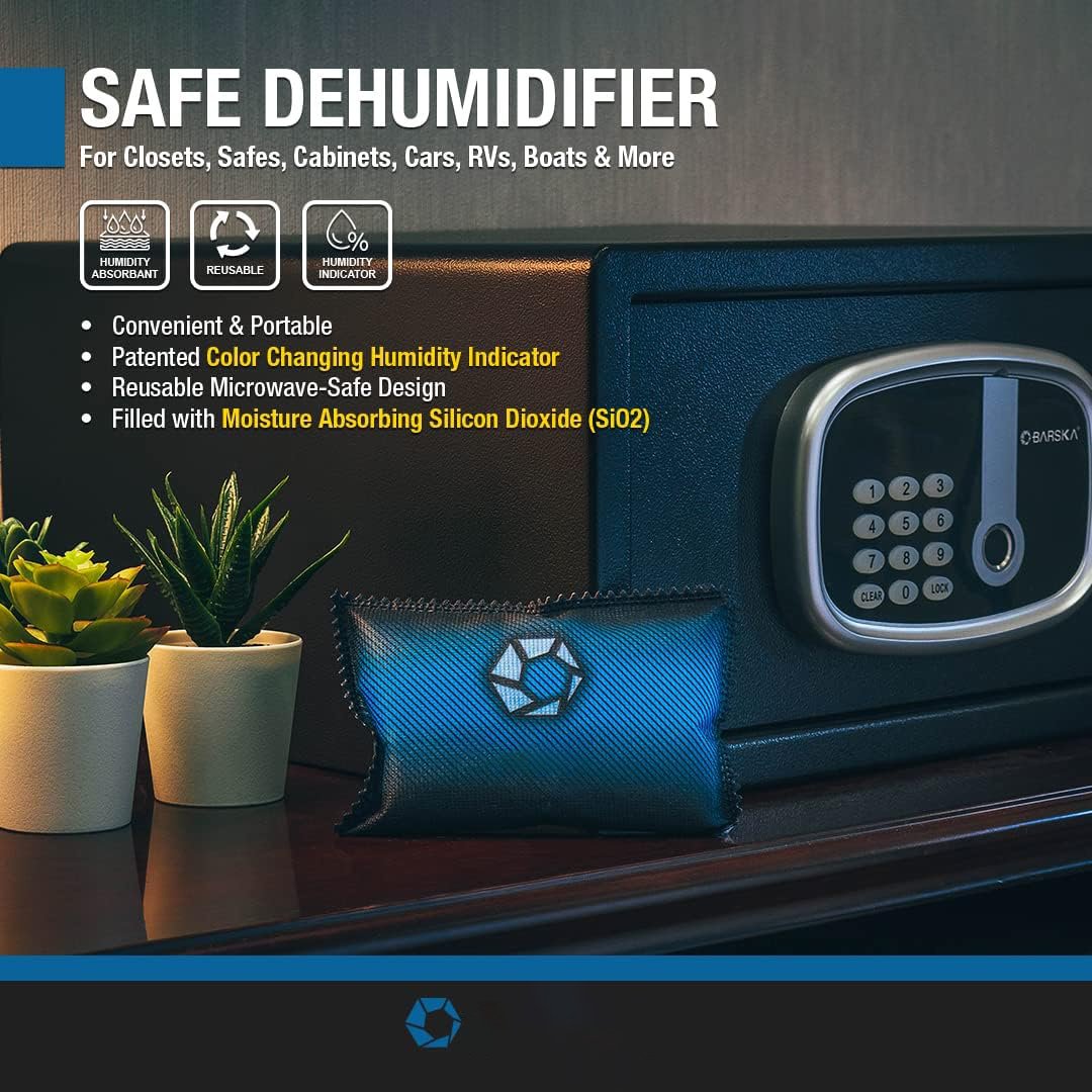 Car dehumidifier and air freshener Rechargeable Desiccant Dehumidifier Safe Moisture Absorber Home Portable Blue Dehumidifying