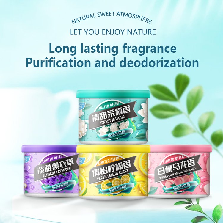 OEM 70g lavender fragrance Household pet odor eliminator Solid bathroom Gel Air Freshener
