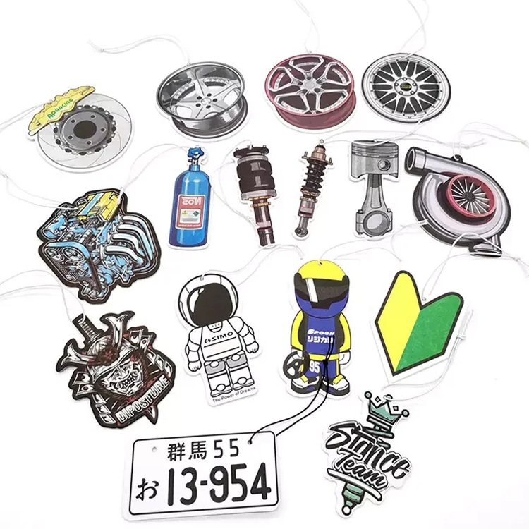 YYX Hanging Custom Scented Car Air Freshener Card Paper Custom Logo Perfume Fragrance Auto Air Freshener