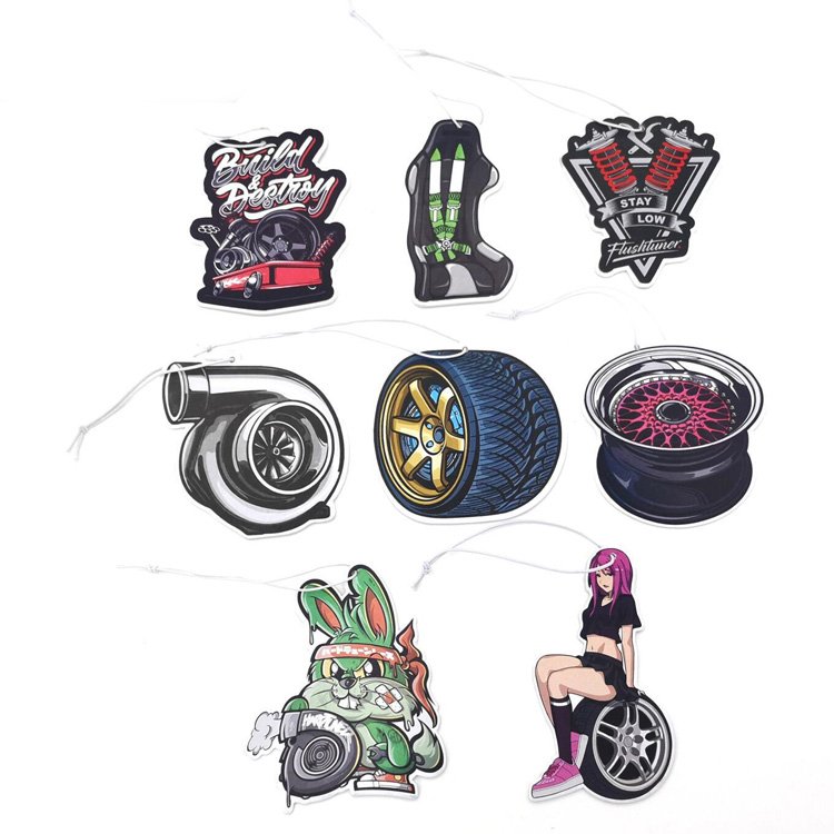 YYX Hanging Custom Scented Car Air Freshener Card Paper Custom Logo Perfume Fragrance Auto Air Freshener
