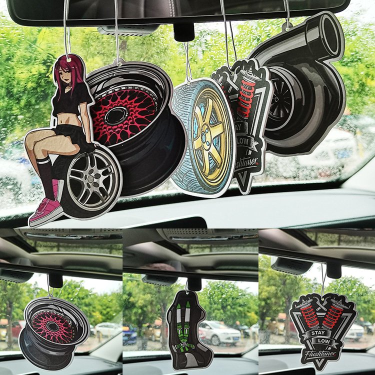 YYX Hanging Custom Scented Car Air Freshener Card Paper Custom Logo Perfume Fragrance Auto Air Freshener