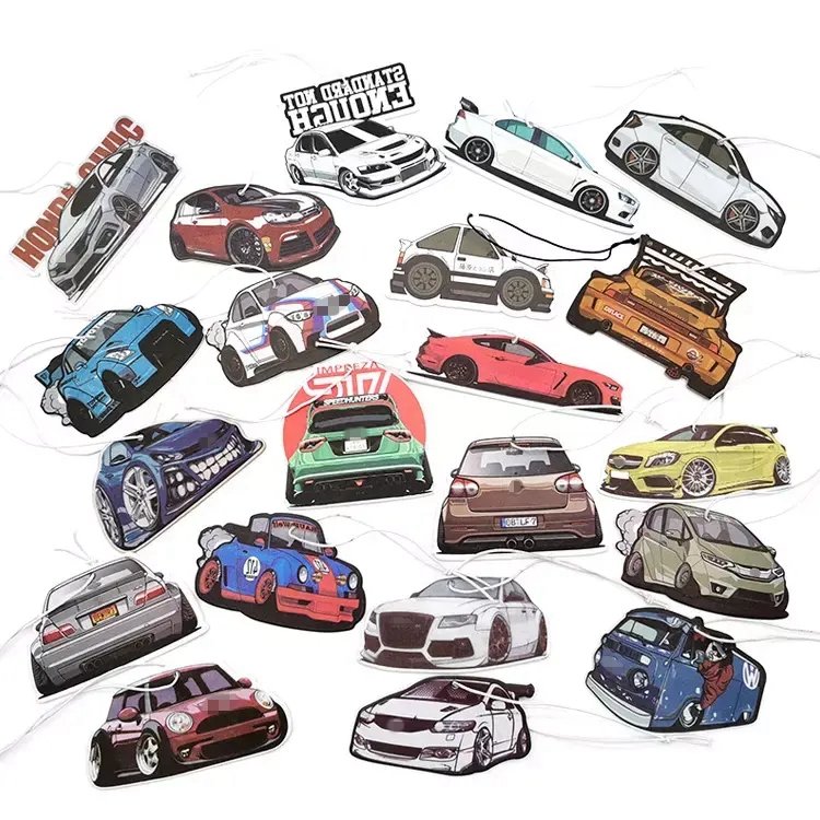 YYX Hanging Custom Scented Car Air Freshener Card Paper Custom Logo Perfume Fragrance Auto Air Freshener
